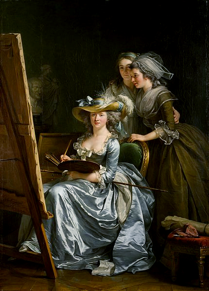 Self-portrait with two pupils by Adélaïde Labille-Guiard 